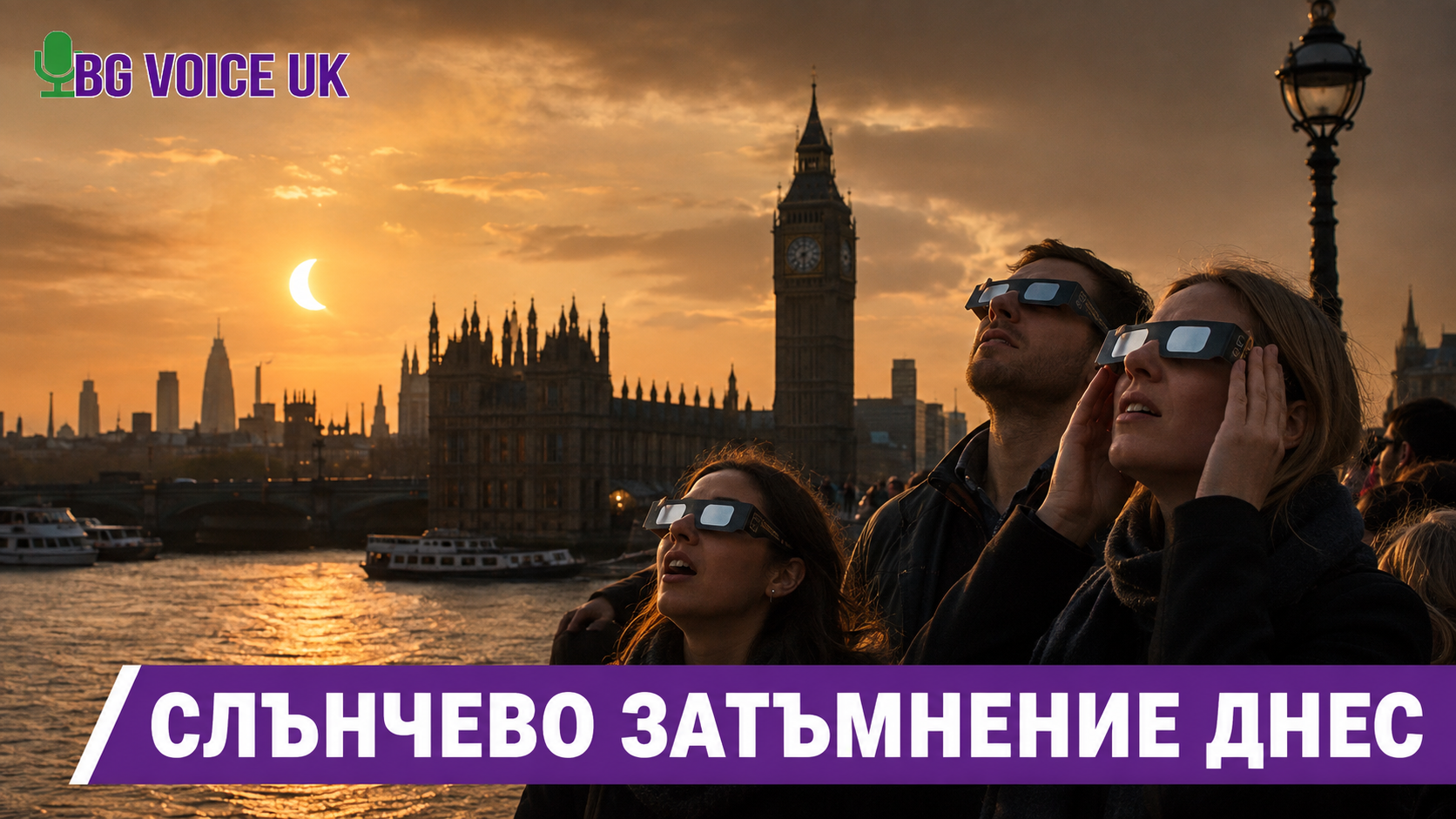 Слънчево затъмнение над Великобритания ДНЕС: Луната ще скрие до 95% от Слънцето